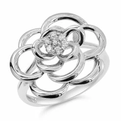 Best Pirce 😍 Monary Diamond Prong Set Fashion Ring Set in 14K White Gold for 👩 women 🔔