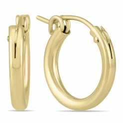 Discount 🛒 Monary 14K Yellow Gold Filled Hoop Earrings (12mm) for 👩 women ✔️