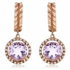 Outlet 🔥 Monary White Diamond Fashion Earrings Set in 14K White Gold for 👩 women 😍