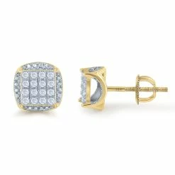 Best reviews of 💯 Monary 10K Yellow Gold Earrings with 0.15 ct. Diamonds for 👩 women 😉