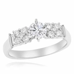 Brand new 🔥 Monary Round White Diamond Engagement Ring for 👩 women 💯