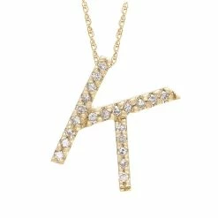 Cheap 👍 Monary Diamond "K" (Yg/With Chain) Initial for 👩 women 🛒