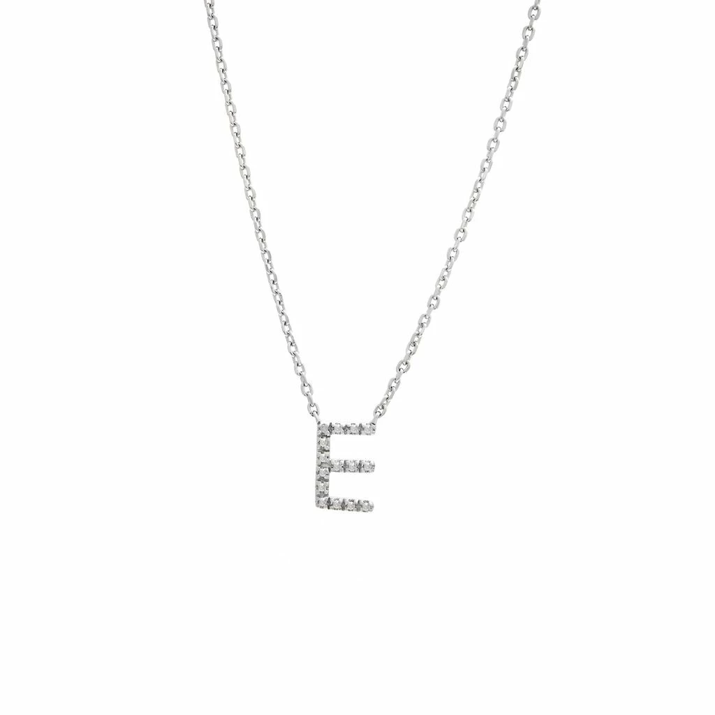 Coupon π Monary Silver Diamond Initial "E" Necklace for π© women β