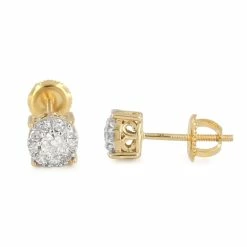 Hot Sale 💯 Monary 14K Yellow Gold Earrings with 0.34 ct. Diamonds for 👩 women ✔️
