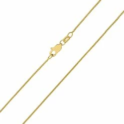 Hot Sale π Monary 10K Yellow Gold 0.6mm Round Wheat Chain with Lobster Clasp - 18 Inch for π© women βοΈ