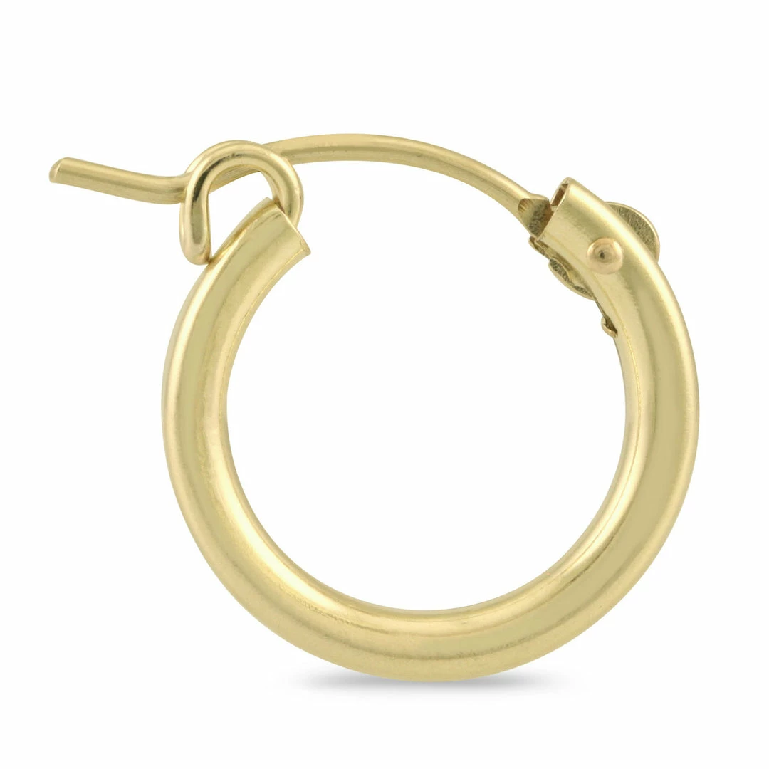 Discount π Monary 14K Yellow Gold Filled Hoop Earrings (12mm) for π© women βοΈ - Image 2