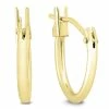 Discount 👏 Monary 12MM Huggie Hoop Earrings in 14K Yellow Gold for 👩 women ❤️