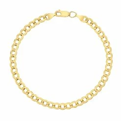 Cheapest 😍 Monary 14K Yellow Gold Filled 4.9MM Curb Link Bracelet with Lobster Clasp for 👩 women 🎉
