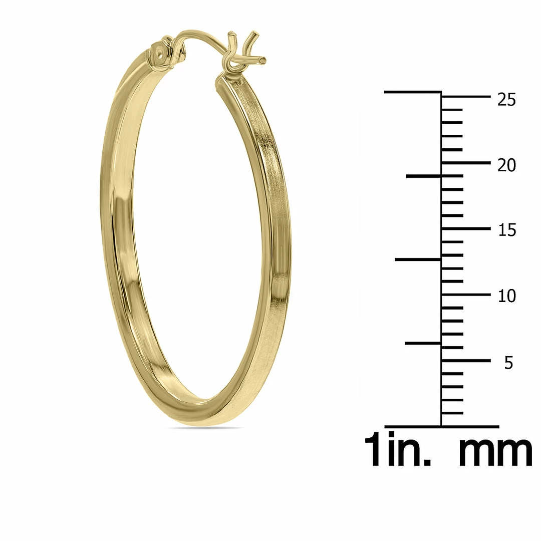 Wholesale π Monary 10K Yellow Gold Round Hoop Earrings for π© women π - Image 3