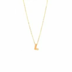 Best deal 🎉 Monary 14k Yg Initial L W/ Diamond And Chain (16+2") for 👩 women 🤩