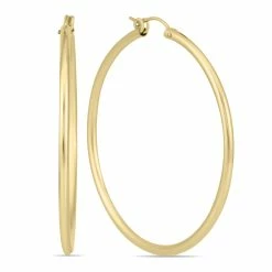 Wholesale 🔥 Monary 14K Yellow Gold Filled Hoop Earrings (50mm) for 👩 women 👏