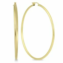 Promo 🔥 Monary 14K Yellow Gold Filled Hoop Earrings (62mm) for 👩 women ⌛