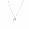 Hot Sale 🔔 Monary Silver Diamond Initial "A" Necklace for 👩 women 🔥
