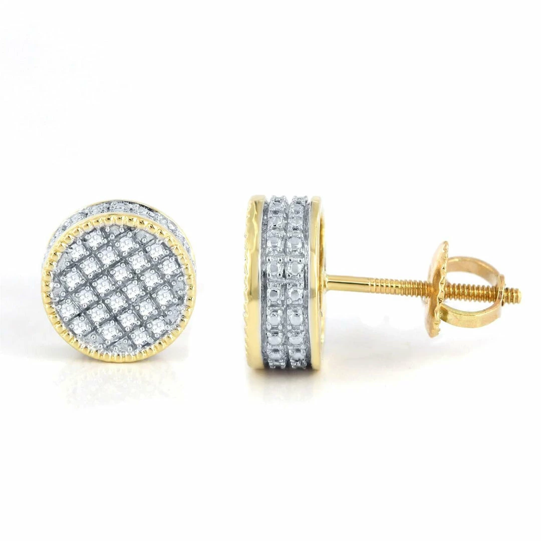 Best Pirce β¨ Monary 14K Yellow Gold Earrings with 0.16 ct. Diamonds for π© women π