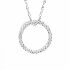 Discount ⌛ Monary Small Diamond Circle (Wg/With Chain) for 👩 women 🧨