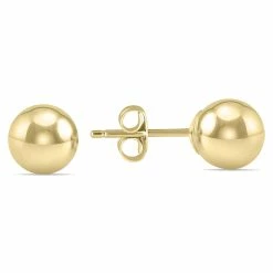 New π₯ Monary 6MM 14K Yellow Gold Filled Round Ball Earrings for π© women π₯°