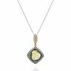 Best Sale 🌟 Monary Yellow & White Diamond Pendant Necklace Set in 18K Two for 👩 women ⌛