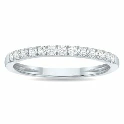 Flash Sale π Monary 1/4 Carat TW 2MM Round Diamond Wedding Band in 10K White Gold for π© women β¨