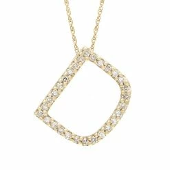 Top 10 😍 Monary Diamond "D" (Yg/With Chain) Initial for 👩 women 😀
