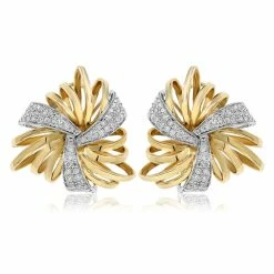 Best deal ❤️ Monary White Diamond Fashion Earrings Set in 18K White Gold for 👩 women 🔔