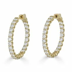 Best deal 👏 Monary 14K Yellow Gold Earrings with 4.65 ct. Diamonds for 👩 women 👏