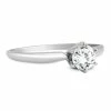 Discount 😍 Monary Almost 1/2 Carat Round Diamond Solitaire Ring in 14K White Gold for 👩 women 🧨