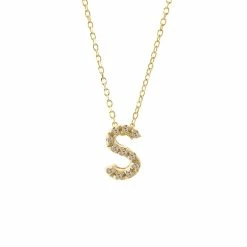 Cheap 😉 Monary Diamond Intiial Necklace (14ky) for 👩 women 💯