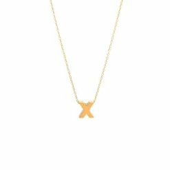 Hot Sale ❤️ Monary 14k Yg Initial X With Chain for 👩 women 🥰
