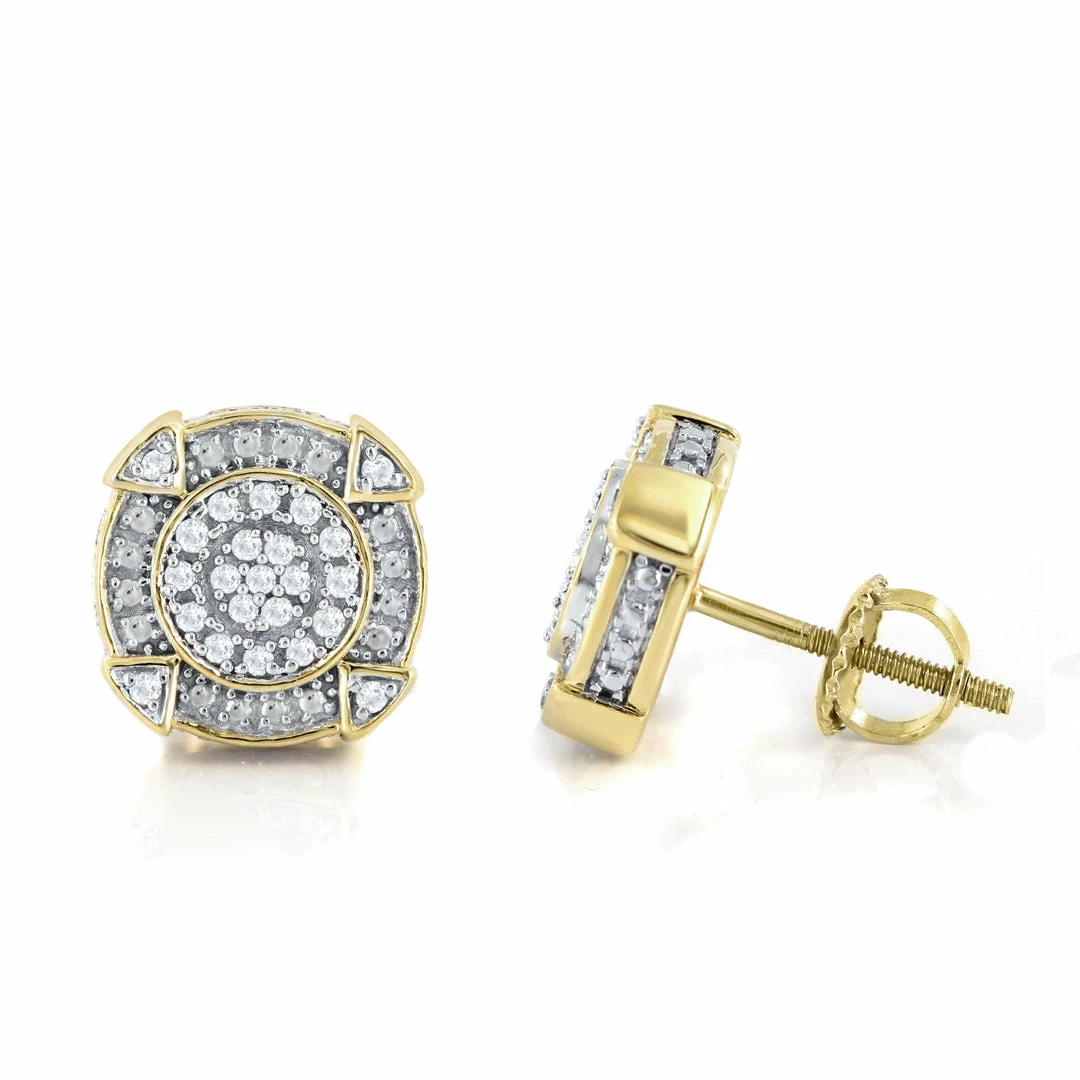 Discount π₯° Monary 14K Yellow Gold Earrings with 0.15 ct. Diamonds for π© women π