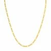 Best Sale 🌟 Monary 14K Yellow Gold Filled 3.5mm Figaro Chain with Lobster Clasp - 18 Inch for 👩 women 🤩