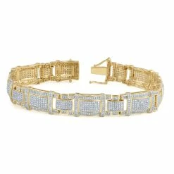 Flash Sale 🥰 Monary 10K Yellow Gold Bracelets with 4.69 ct. Diamonds for 👩 women 🌟