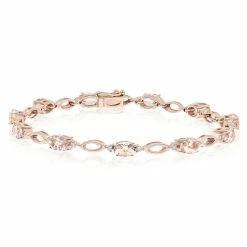 Top 10 🥰 Monary 5.65 ct Pink Morganite & Diamond Fashion Bracelet for 👩 women 🌟
