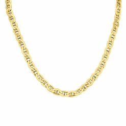New π Monary 14K Yellow Gold Filled 7.4MM Mariner Link Chain with Lobster Clasp - 20 Inch for π© women π