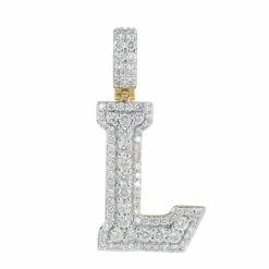 Budget 🎁 Monary 14K Yellow Gold Pendants with 1.62 ct. Diamonds for 👩 women ⌛