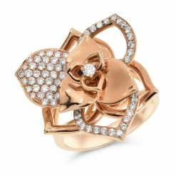 Best reviews of 👍 Monary Diamond Micro Pave Fashion Ring Set in 18K Rose Gold for 👩 women ✔️