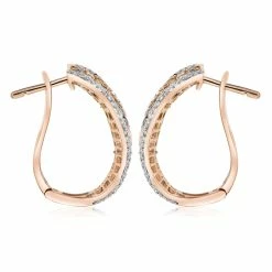 Top 10 ❤️ Monary Mixed Colors Diamond Earrings Set in 18K Rose Gold for 👩 women 😍