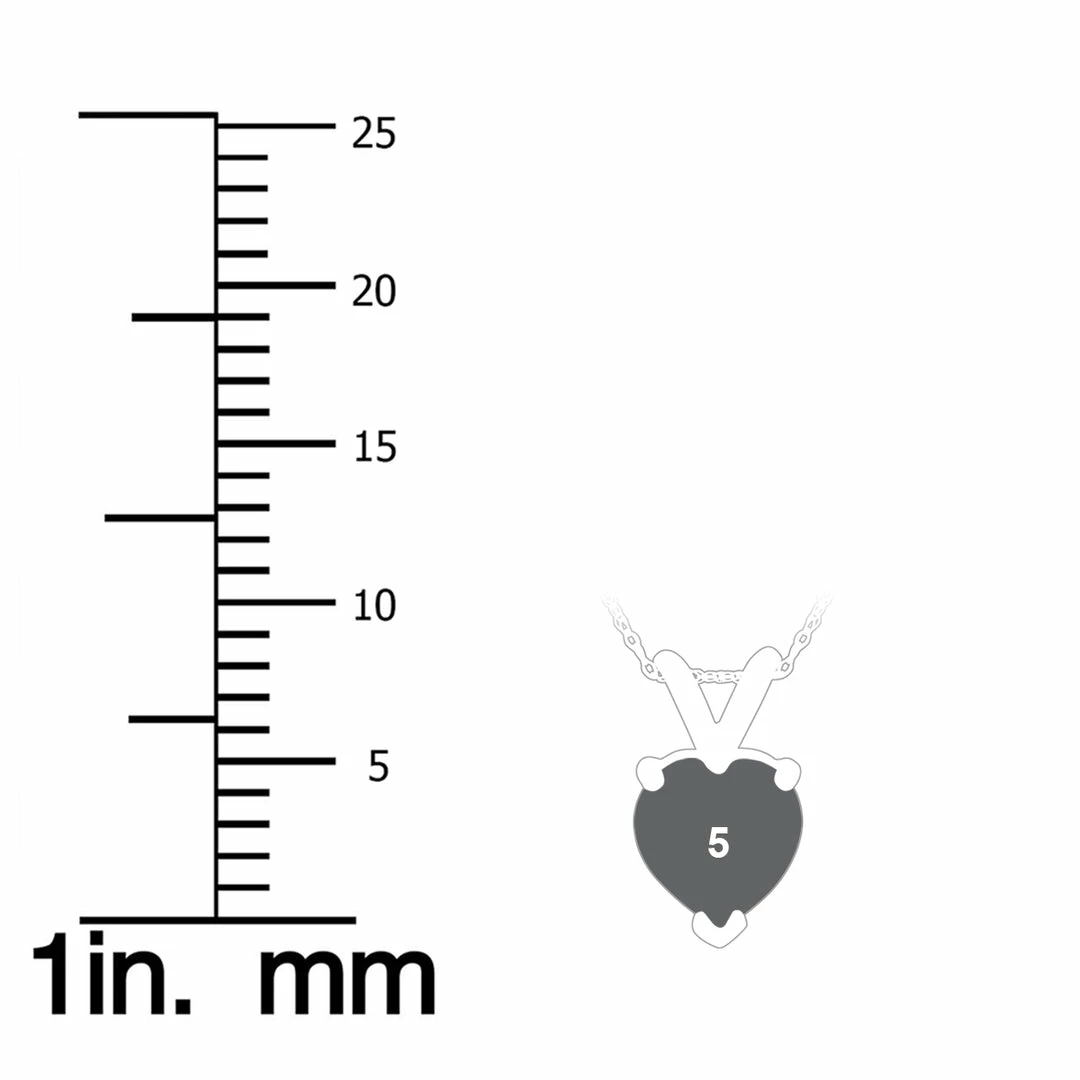 Best deal π Monary 14K Yellow Gold 5MM Heart Emerald Pendant for π© women π - Image 3