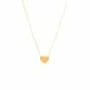 Coupon 🛒 Monary 14k Yellow Gold Heart With 16+2" Chain for 👩 women ❤️