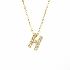 Flash Sale 🤩 Monary Diamond Intiial Necklace (14ky) for 👩 women ✔️