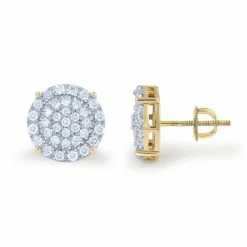 Deals 🎉 Monary 10K Yellow Gold Earrings with 0.59 ct. Diamonds for 👩 women ⭐