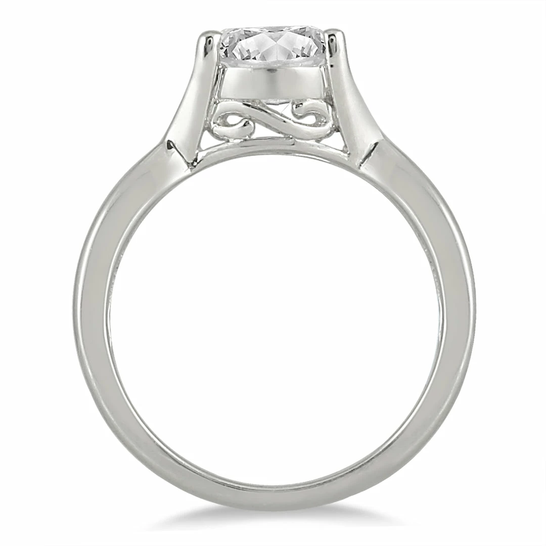 Cheapest π€© Monary 1/2 Carat Diamond Solitaire Ring in 14K White Gold for π© women π - Image 2