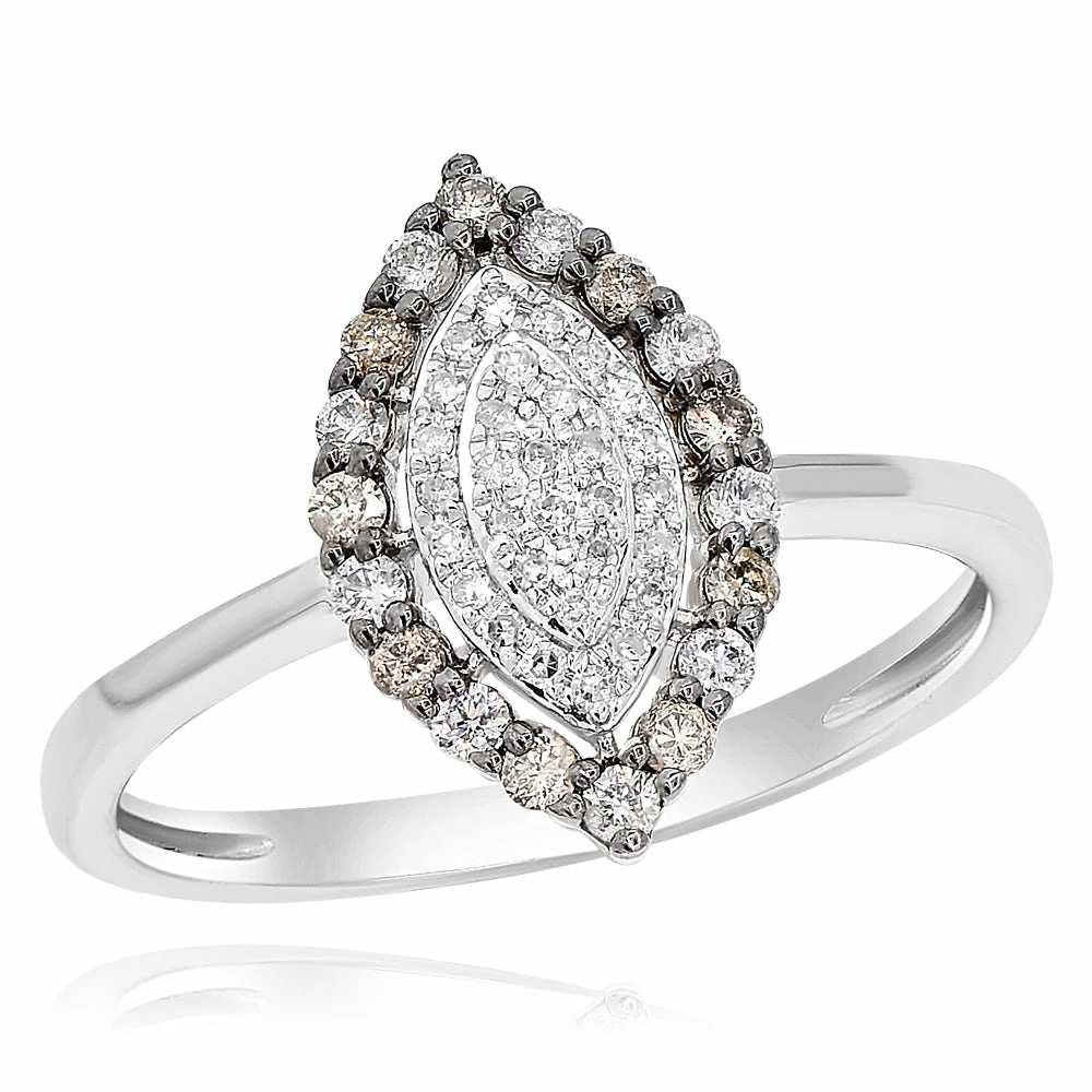 Best Pirce π― Monary Brown & White Diamond Right Hand Ring for π© women π