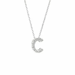 Outlet ✔️ Monary Diamond Intiial Necklace (14kw) for 👩 women 🔔