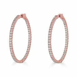 Best reviews of 🌟 Monary 14K Rose Gold Earrings with 4.05 ct. Diamonds for 👩 women 🌟
