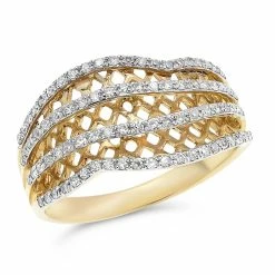 Coupon 😉 Monary Diamond Prong Set Fashion Ring Set in 14K Yellow Gold for 👩 women 👍