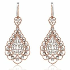 Hot Sale 🎁 Monary Diamond Dangle Earrings Set in 18K White Gold for 👩 women 🥰