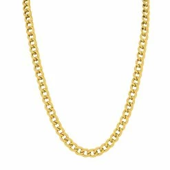 New β€οΈ Monary 14K Yellow Gold Filled 7.4MM Curb Link Chain with Lobster Clasp - 20 Inch for π© women π