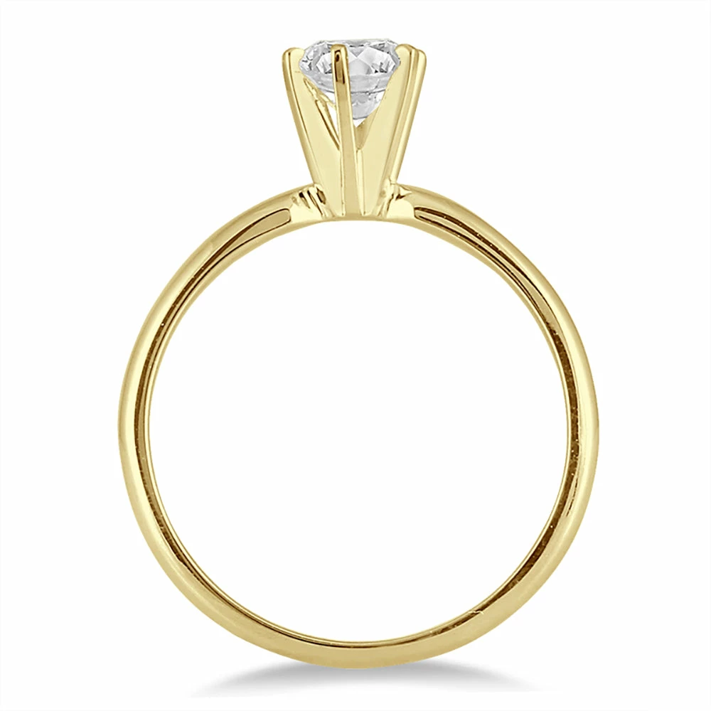 Outlet π Monary 1/2 Carat Diamond Solitaire Ring in 14K Yellow Gold for π© women π - Image 2