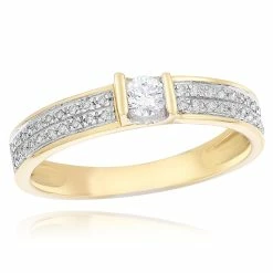 Hot Sale 😀 Monary White Diamond Engagement Ring for 👩 women 👍