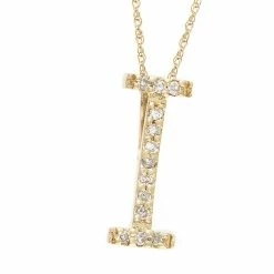 Buy ✨ Monary Diamond "I" (Yg/With Chain) Initial for 👩 women 🔔